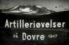 Artilleriøvelser på Dovre 1947